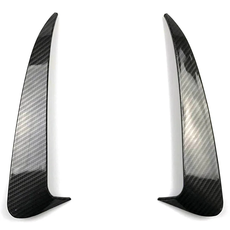 NEW-For Benz C Class W205 C43 C63 Amg Carbon Fiber Look Rear Bumper Air Vent Cover 2014-2019 2Pcs