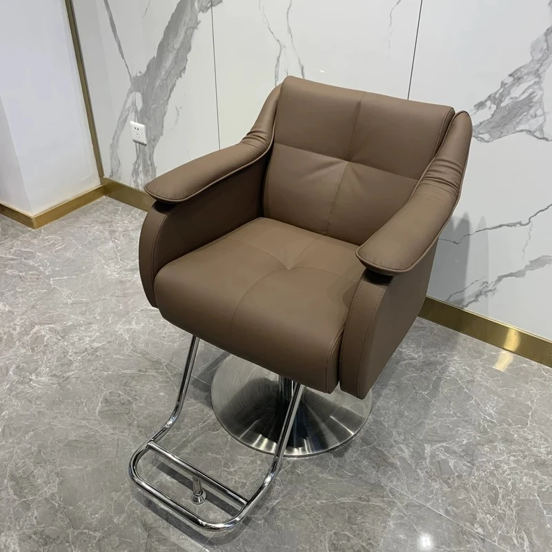 Reclining Comfortable Vintage Barber Chair Professional Makeup Barber Chair Luxury Relaxing Cadeira De Barbeiro Salon Furniture