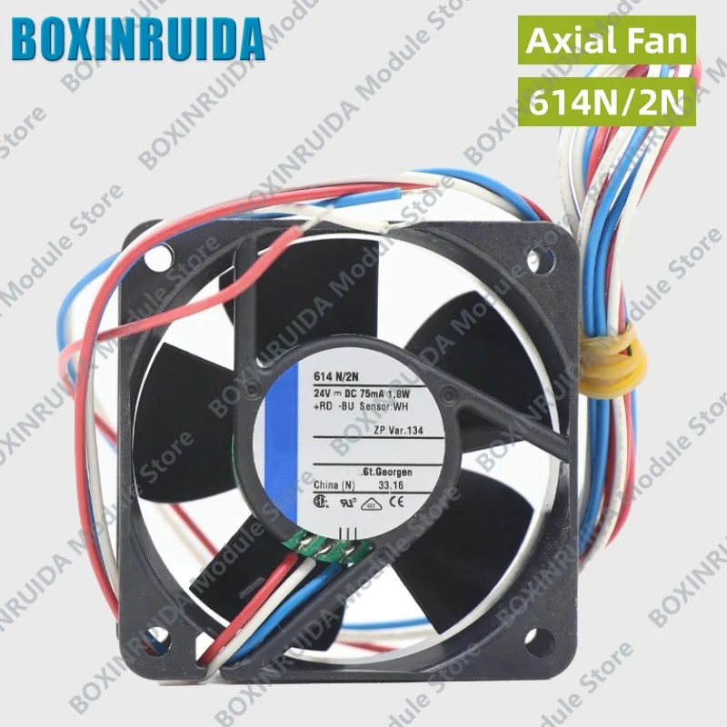 Brand new original 614N/2N cooling fan compact industrial frequency converter axial flow fan 6 cm 24