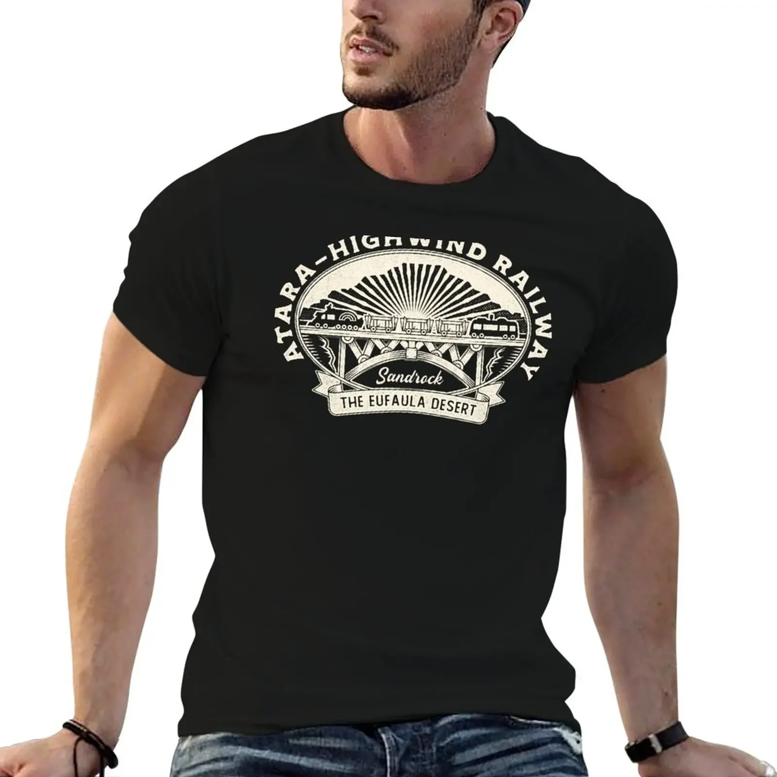 Eufaula Desert Railway Crest T-Shirt quick drying tees for a boy tee shirts for men