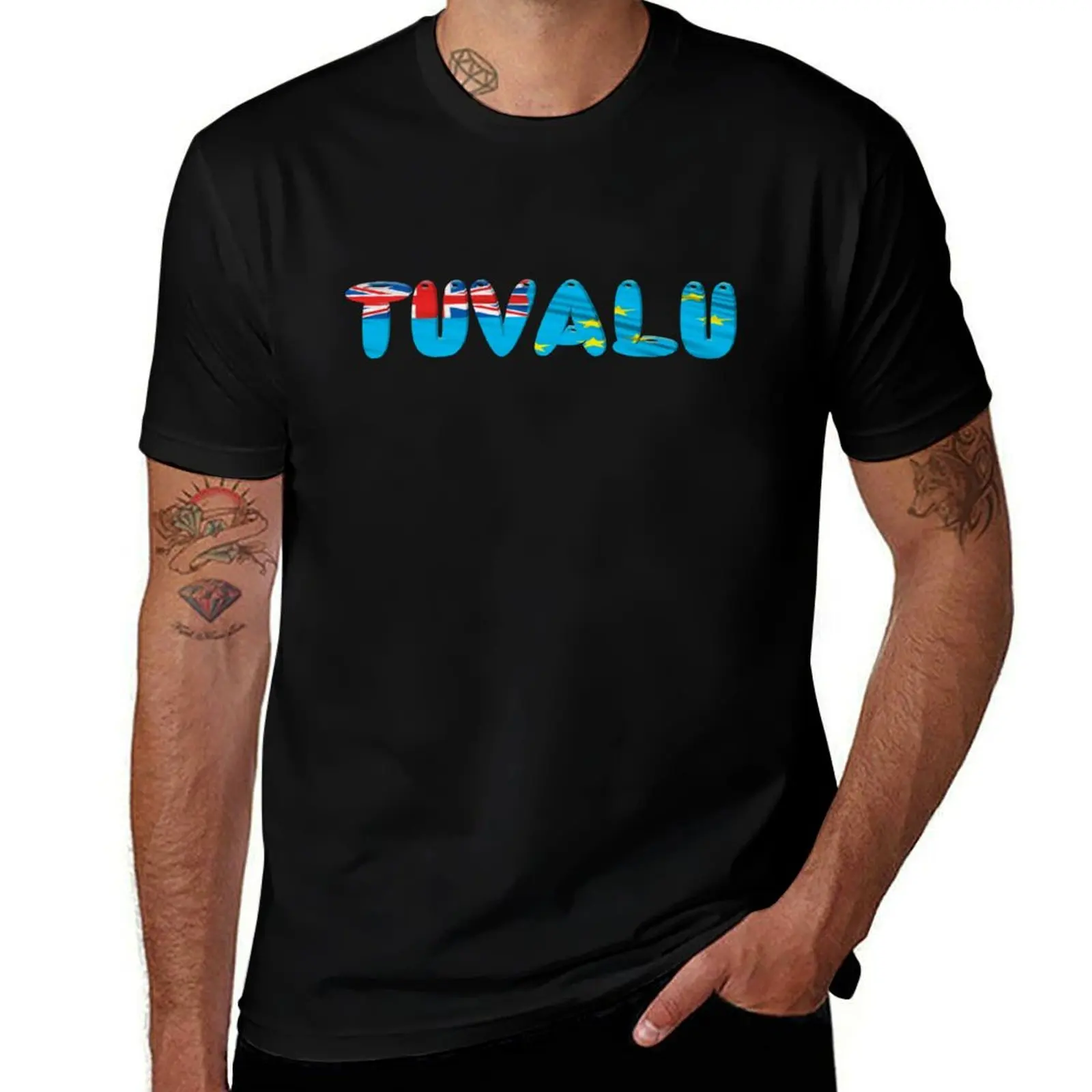 Tuvalu! T-Shirt Utility Casual Work T-Shirt