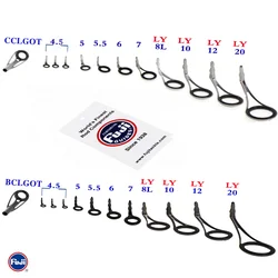 Original Fuji Guide Kit, Spin Fishing Rod Set, Combo for Light Fresh Water,Light Salt Lure and Light Boat Rods, CCLYOG, BCLYOG