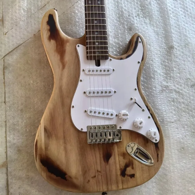 

STLF Wholesale Sunburst Heavy Relic Electric Guitar Maple Neck Rosewood Fingerboard Electric Guitar