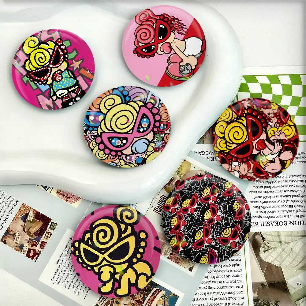 

Fashion H-Hysteric Mini Badges 25 32 44 58 75 mm Round Fans Collect Friends Gifts Brooch Souvenir