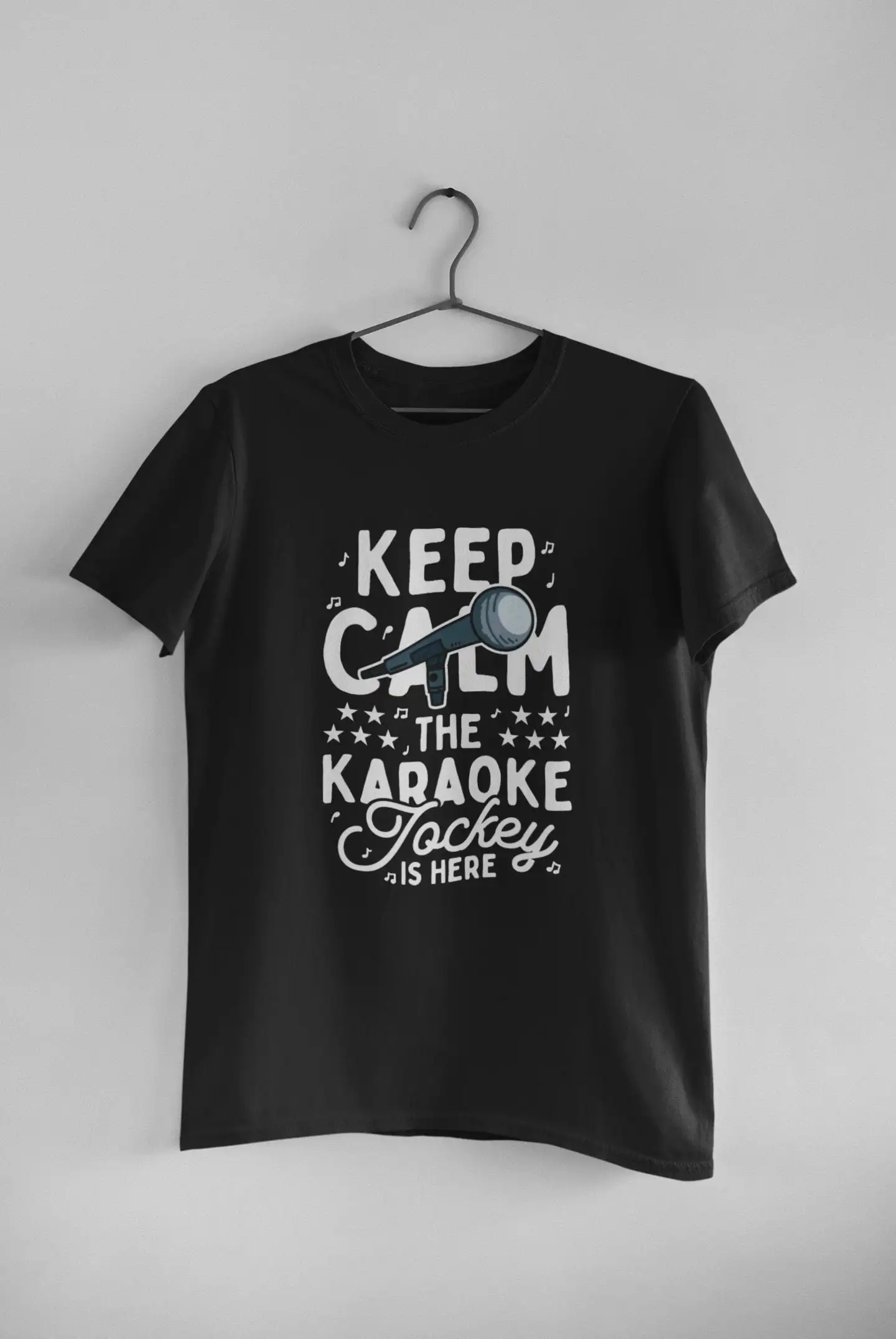 Karaoke Lover T Shirt NighT Singinig The Jockey