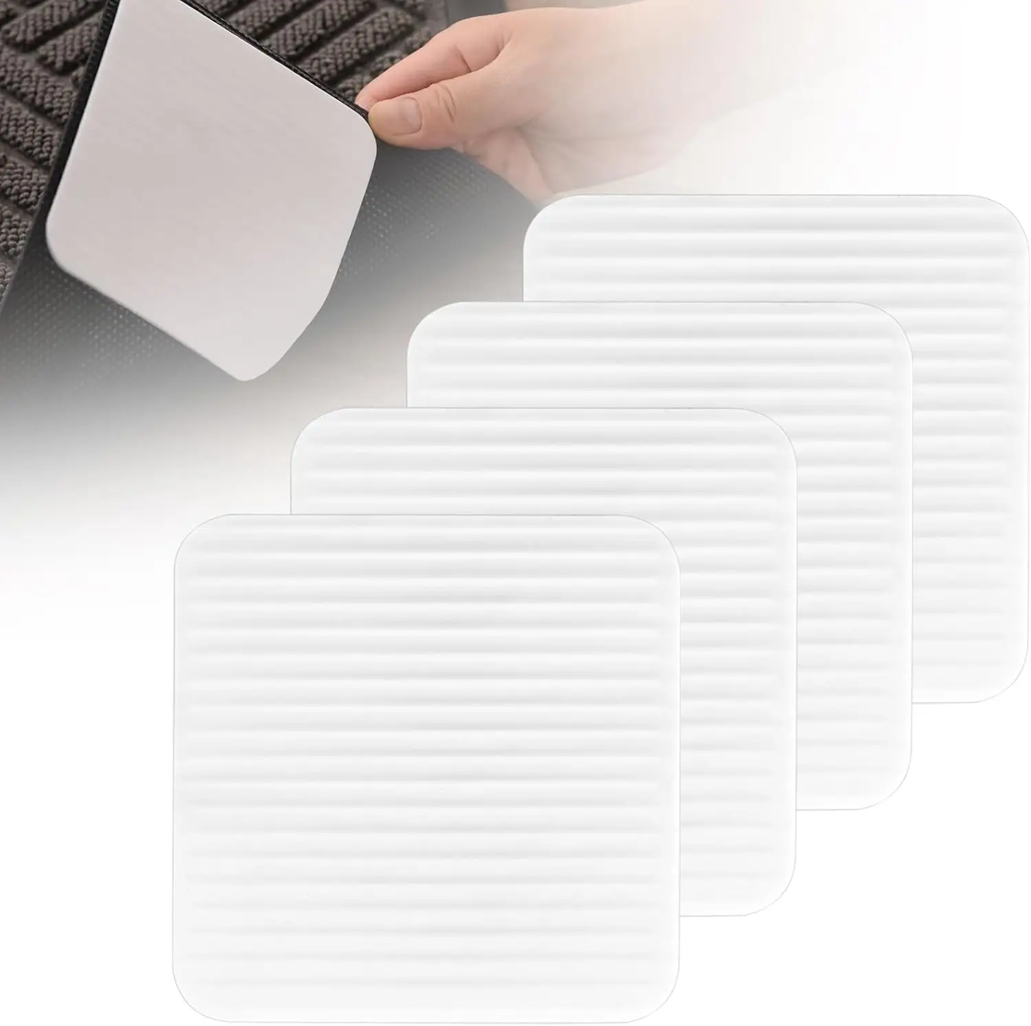 

Rug Gripper Carpet Tape Non Slip Rug Pads Area Under Rug Carpet Tape Stickers Anti Slip Grips for Hardwood Floors, Tile, Wood