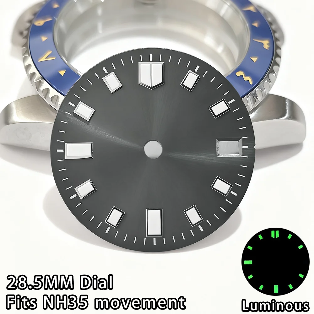 28.5 مللي متر الطلب NH35 حركة الطلب مضيئة الهاتفي مع ساعة تقويم واحدة NH35 ساعة اكسسوارات NH35 ساعة الطلب NH35 28.5 مللي متر الطلب #3