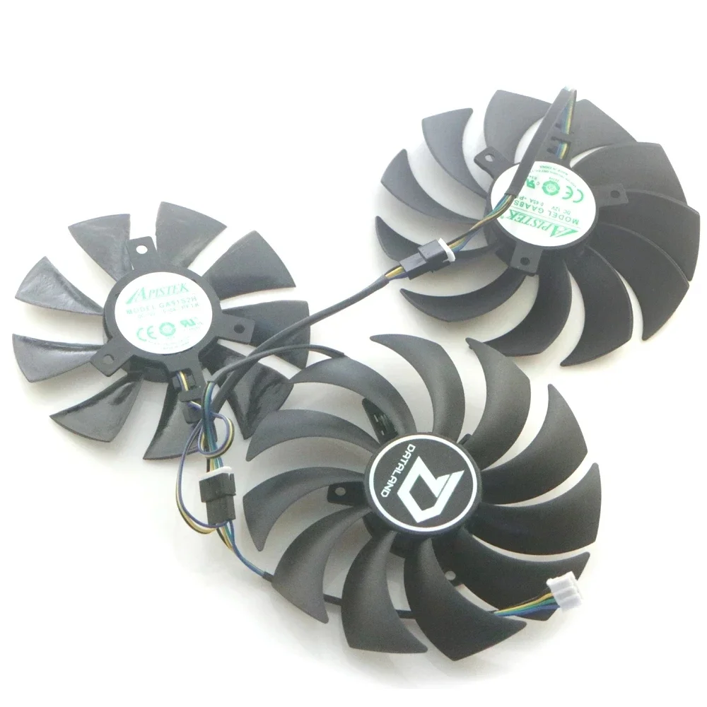 

GAA8S2U GA91S2H DC12V 4Pin 4Wire для Dataland RX5600XT 5700 5700XT X-Serial Вентилятор охлаждения видеокарты
