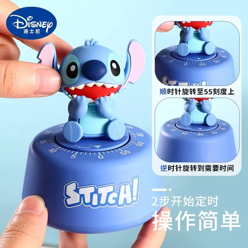 

Stitch Timer Disney Time Manager Lotso Kawaii Cartoon Image Desktop Ornaments Capybara Timer Home Decoration Gifts