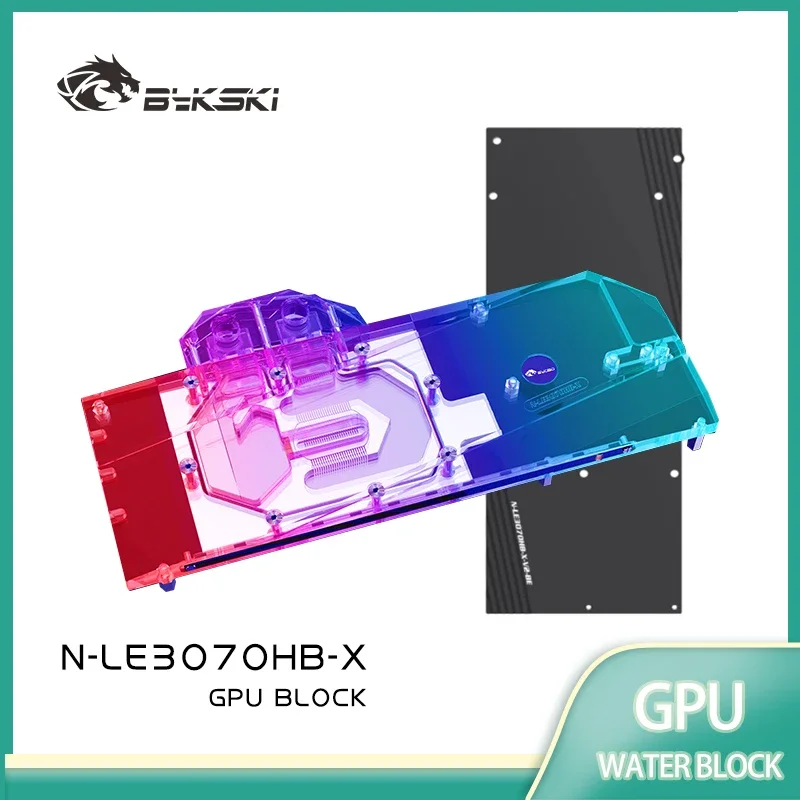Bykski GPU Water Block Use for Leadtek RTX3070 HYPER BRAIN Graphics Card Cooled/T2 Red Copper Material N-LE3070HB-X