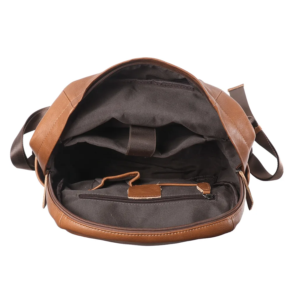 Fashion Luxury Men's Backpack Genuine Leather Travel Rucksack 15.6 Laptop Bag Pack Women Causay Backbag Students Schoolbag 2025