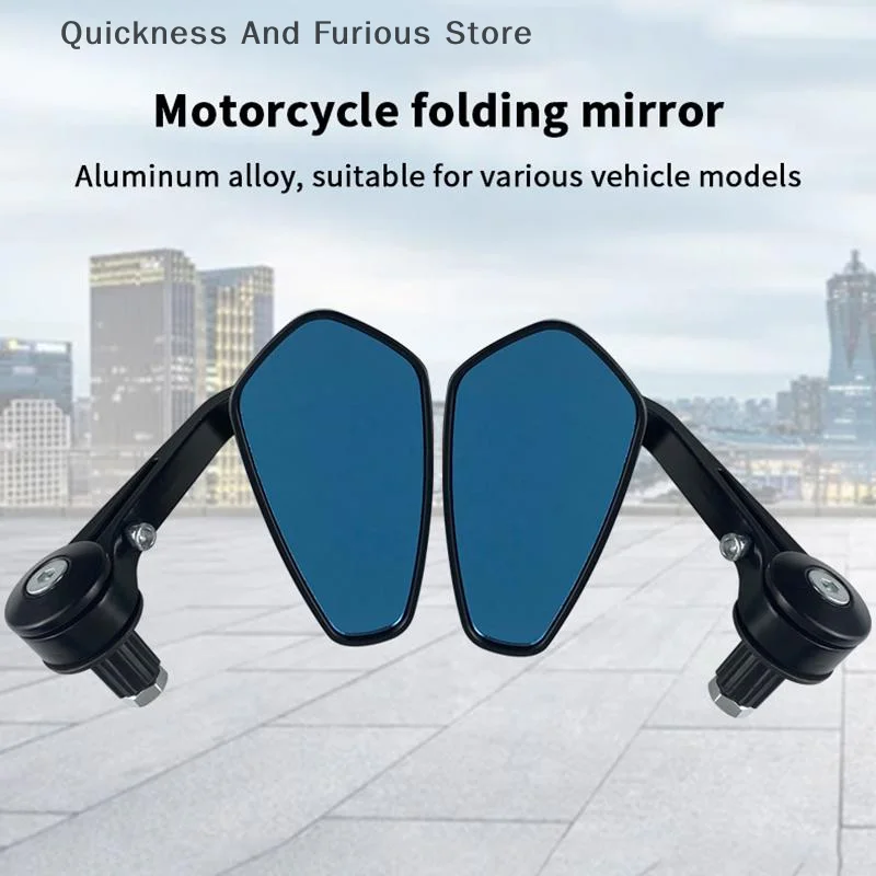 

【MO】Motorcycle Mirror Handlebar End Rearview Mirror Universal Side View Mirror Motorcycle Christmas Decoration Rearview Mirror
