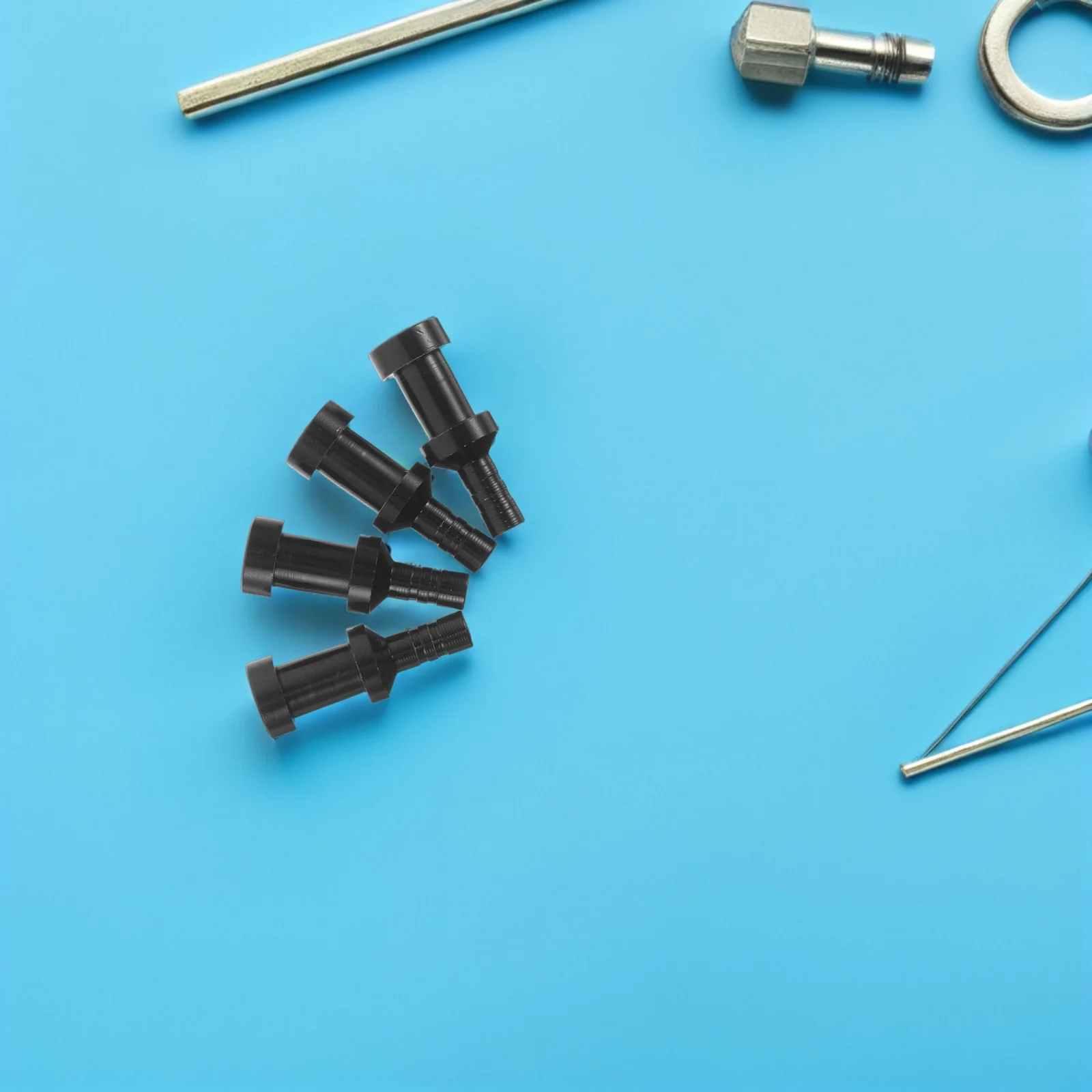 

4Pcs Air Pump Adapter Nozzles Aluminum Alloy Inflation Valve Connector for Bike Mattress Boat Scooter Pump Replacement Tips