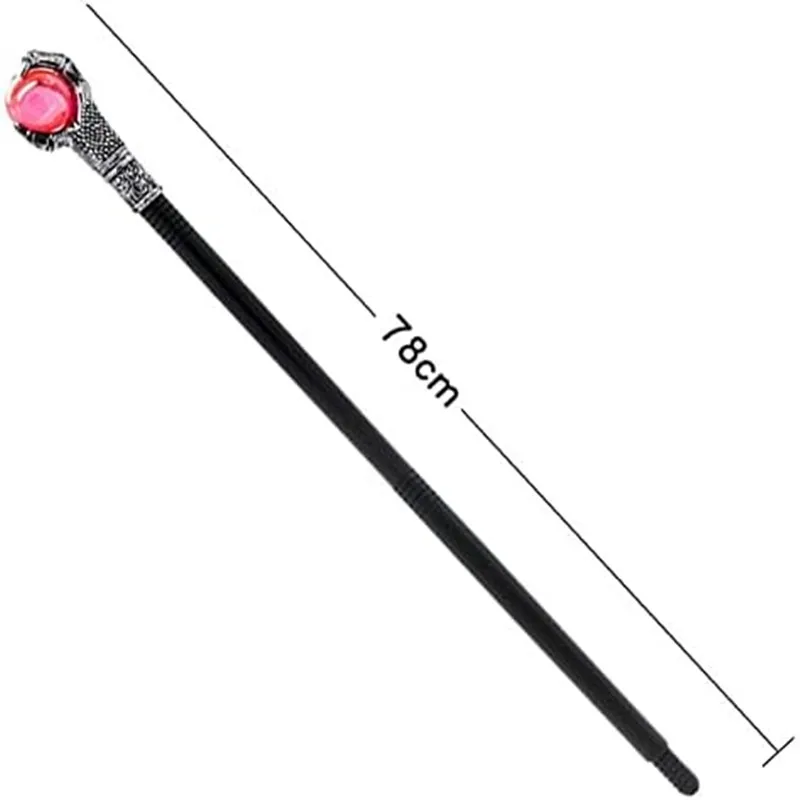 Cosplay Scepter,Walking Stick Props Eagle Claw Ball Grasping Stick King Wand,Red Party Halloween Props