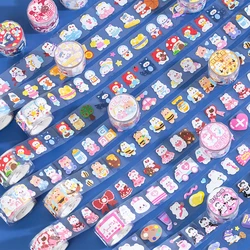 12 Styles Korean Ins Cute Bear Rabbit Decoration Masking Tape Scrapbooking DIY Photo Frame Sticker Diary Stationery Tape