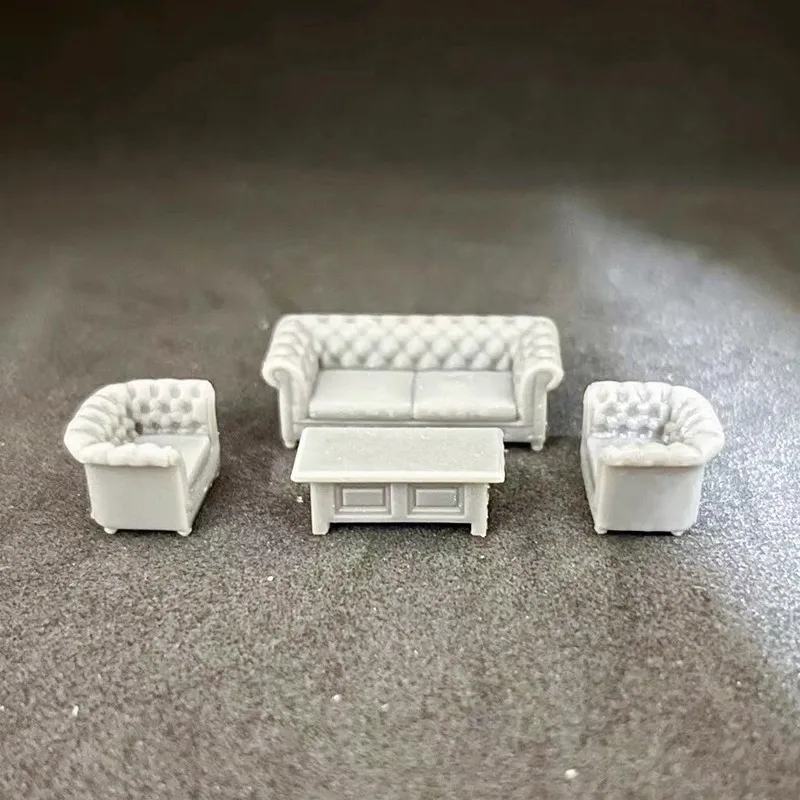 

1/64 Sofa Model Car Scene Accessory White Prototype (Unpainted) Garage Props Diorama