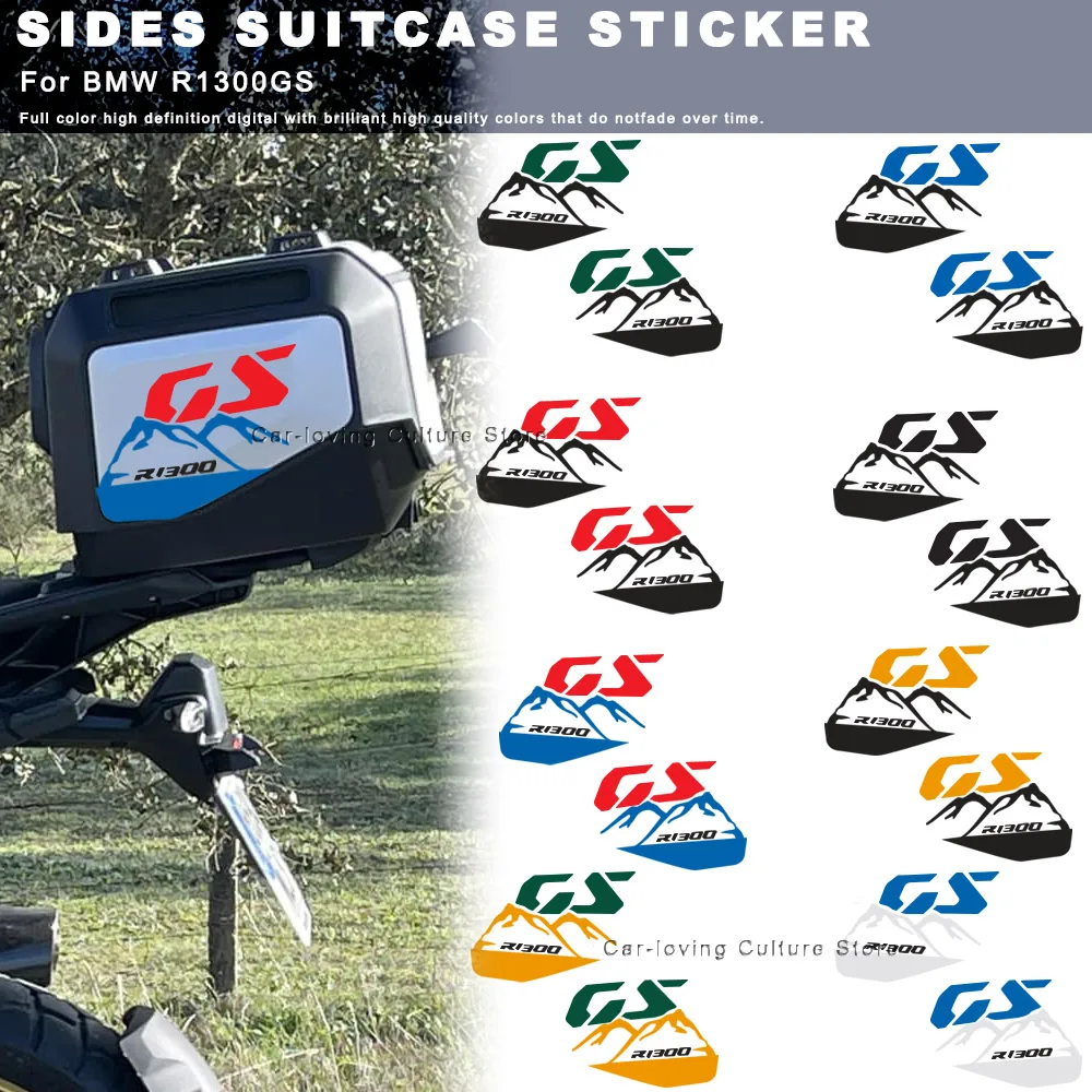 For BMW R1300GS  2023 2024 Waterproof Protective Sticker Motorcycle Sides Suitcase Mountain Stickers 3D Motorcycle Sticker