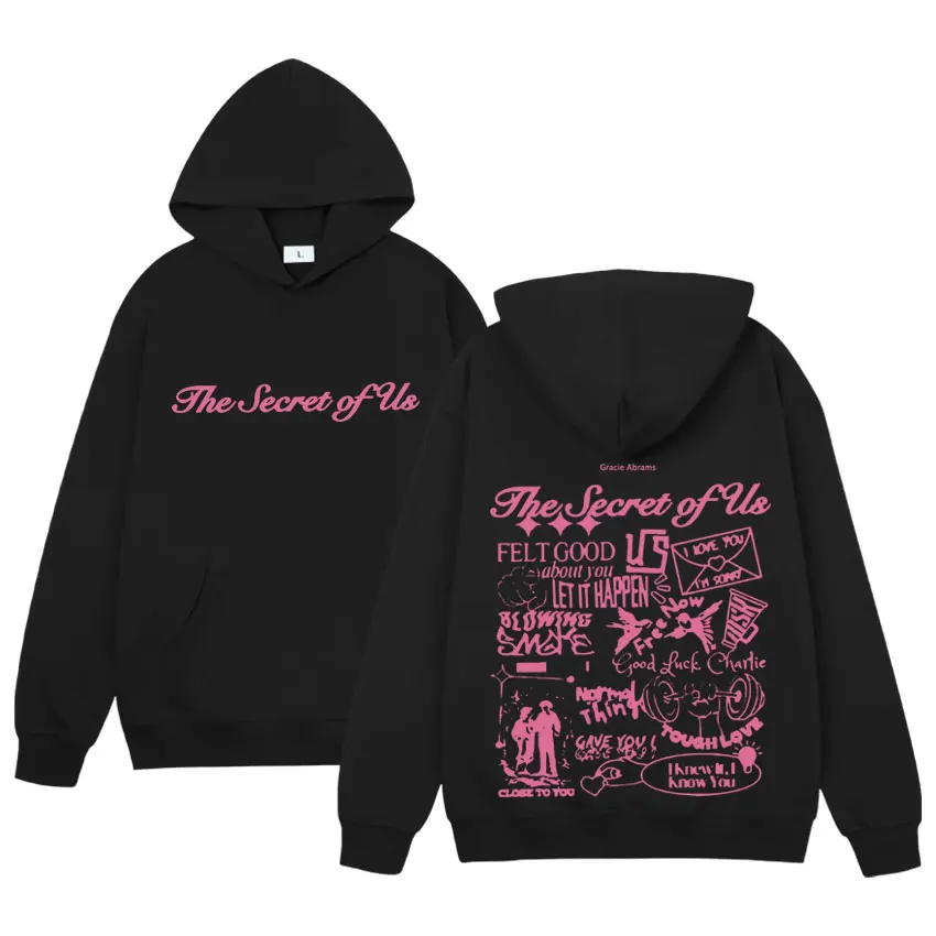 

Gracie Abrams The Secret of Us Hoodie Men Women Print Casual Long Sleeves Sweatshirts Fashion Hip Hop Harajuku Oversized Hoodies