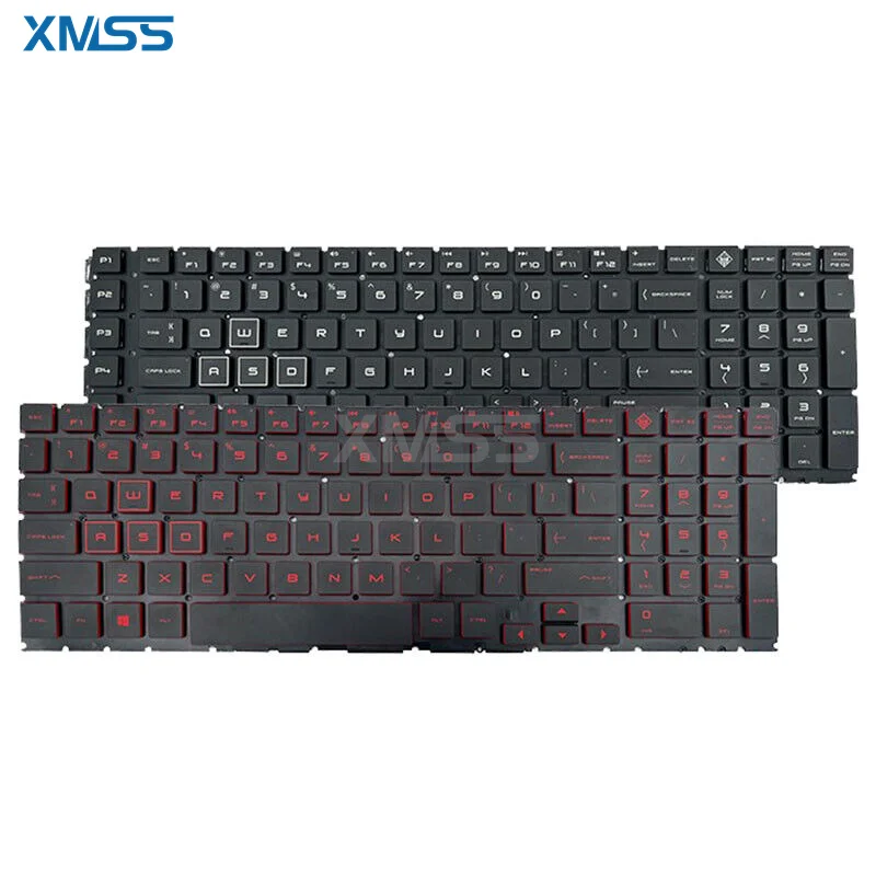 Imagem -06 - Teclado dos Eua Retroiluminado para hp Omen 15-dc0000 15-dc2000 15-dc1000 15-dc000 Dc0010nr