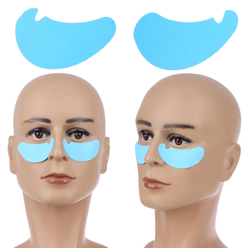 Reutilizáveis Eye Pads para Extensão dos Cílios, Silicone Stripe, Lash Lift, Patches de Hidrogel, Gel Patch, Ferramentas de Maquiagem, 1 Par