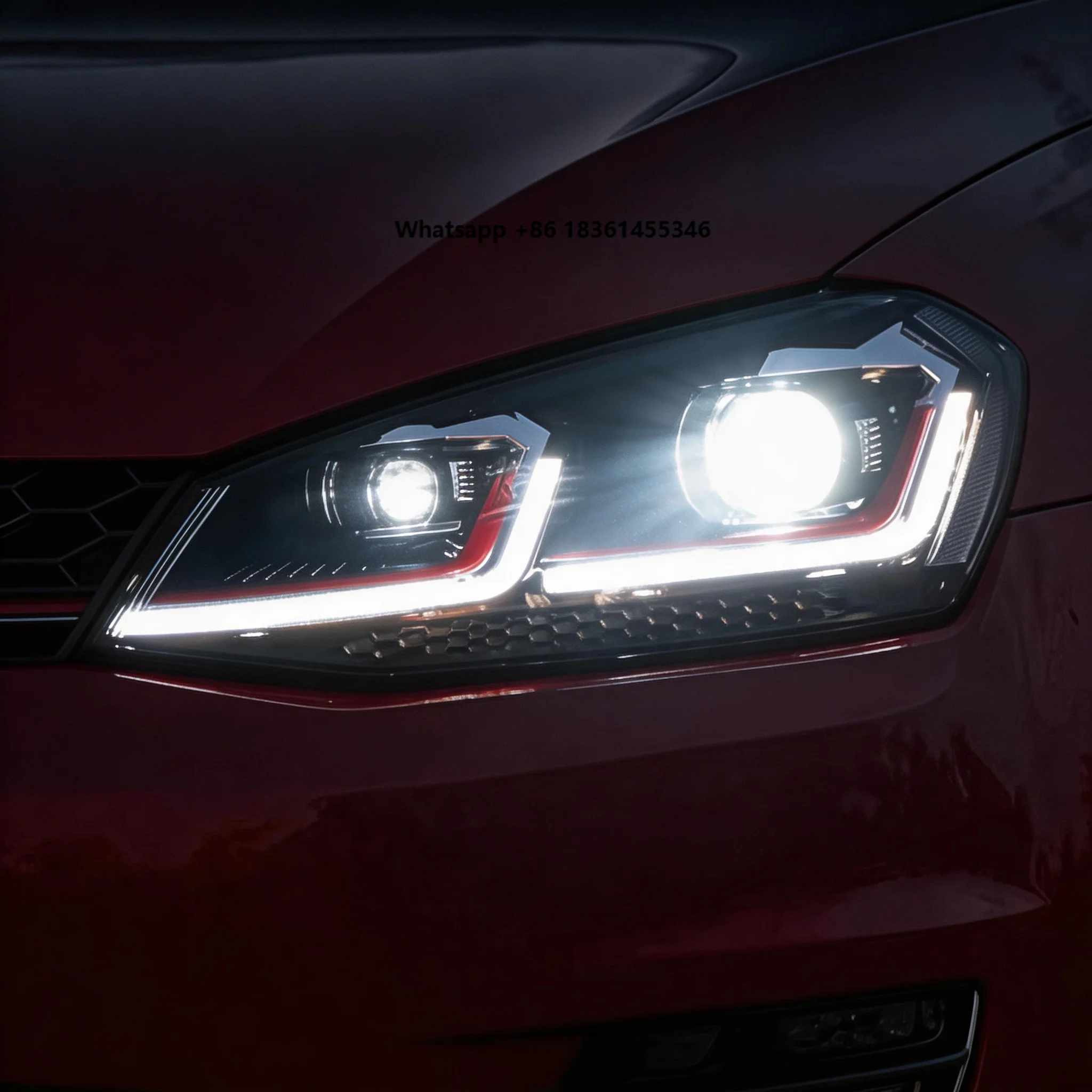 

Full LED Headlight Assembly for Golf 7 MK7 GTI 2013-2017 Upgrade 6000K Dynamic DRL Sequential Turn Signal Plug and Play