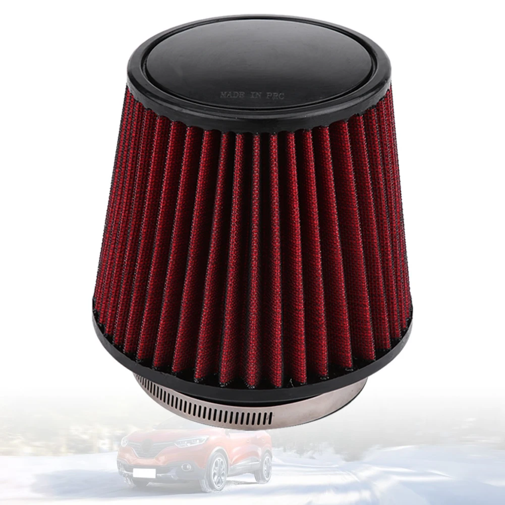 K & n 76MM 3 Inch Air Filter Flow Intake Pipe Power Airfilter Inlet Filter Modified Air Filter Tall Round Tapered Intake Filter