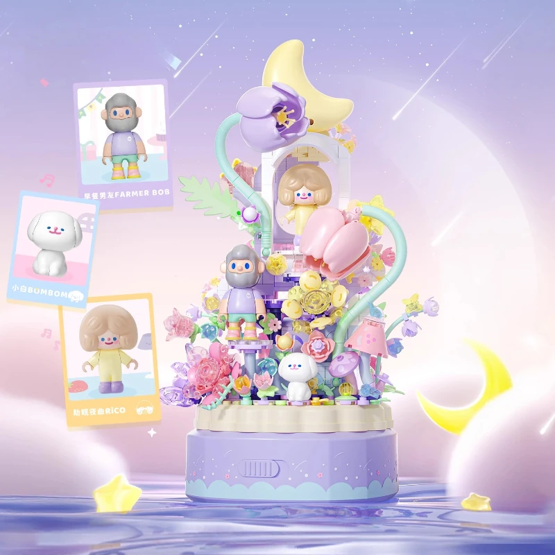 جديد RiCO و FARMER BOB يبحث عن Unicorn ثمانية صناديق موسيقية اللبنات لتقوم بها بنفسك اللعب هدايا عيد ميلاد فتاة