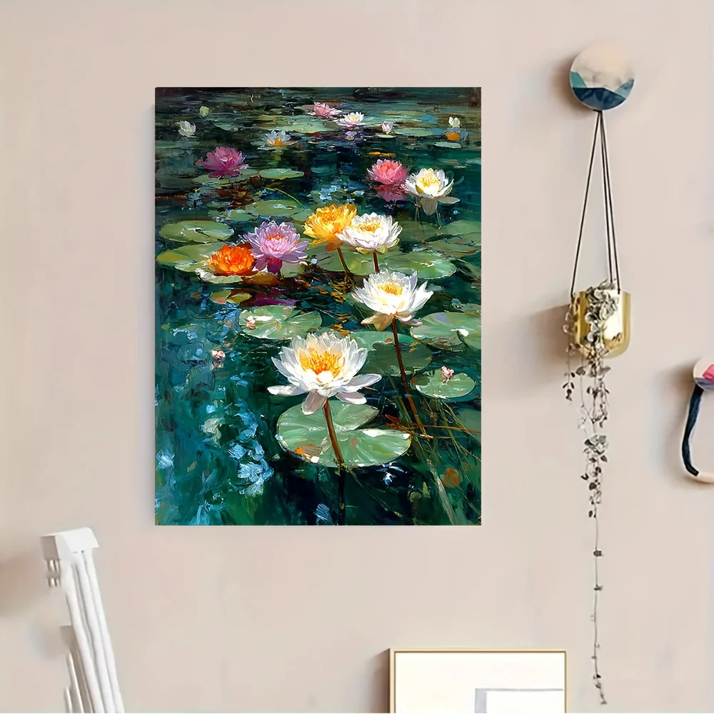 

500/1000/1200/2000PCS Puzzle Water Lilies and Lotus Flowers in The Pond Jigsaw Leisure and Entertainment Educational Toys