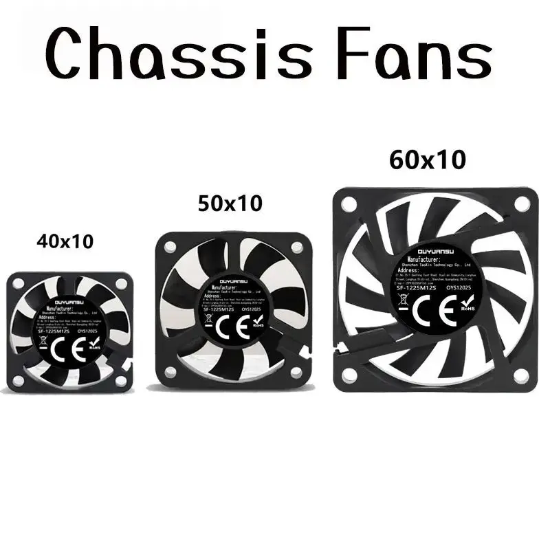 40x40x10mm 50x50x10mm 60x60x10mm 5V 2-Pin PC Computer CPU System Radiator Bezszczotkowy wentylator chłodzący Cicha obudowa Wentylatory chłodnicy — zdjęcie 2