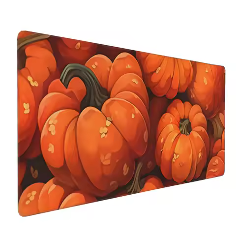 Autumn Pumpkin Harvest Mouse Pad Large Desk Mat for Keyboard and Mouse Gaming Mousepad Office Desk Accessories for Computer