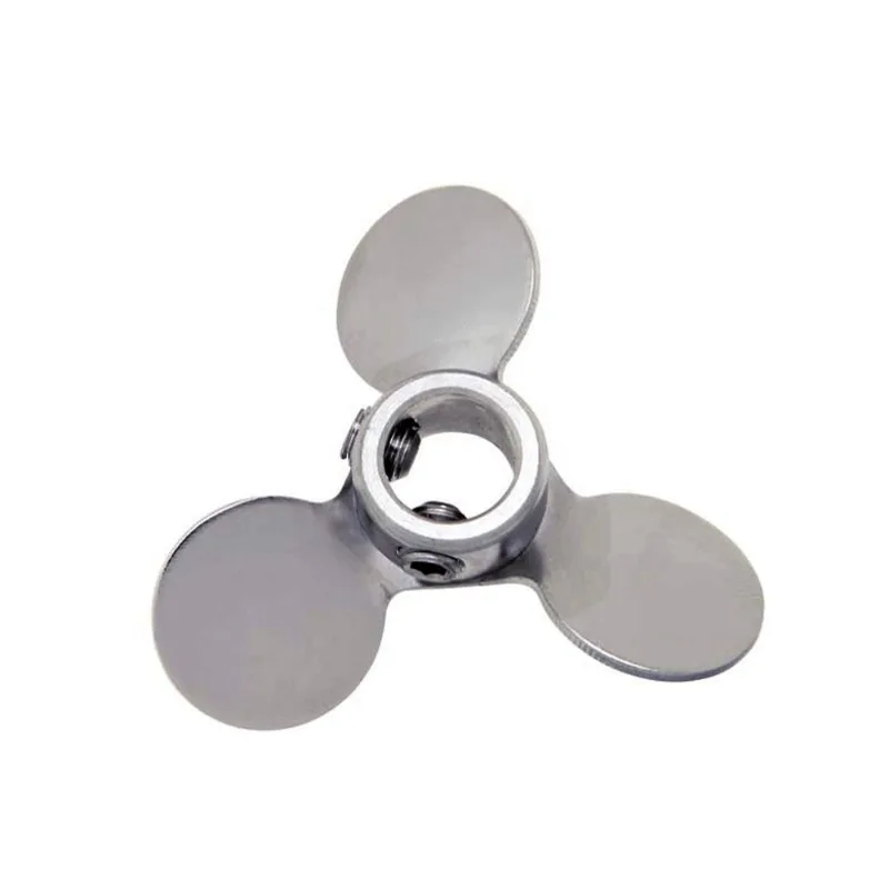 Three Leaf Stainless Steel Impeller 12mm Inner Hole Stirring Blade Dispersion Paddle For Industrial Mixer Anti Rust Durable