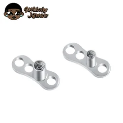 ASTM F136 티타늄 피부 앵커 피어싱, 미세 피부 다이버, 피부 피어싱 바디 쥬얼리, 도매 로트, 10 개, 1 개, 16G, 14G