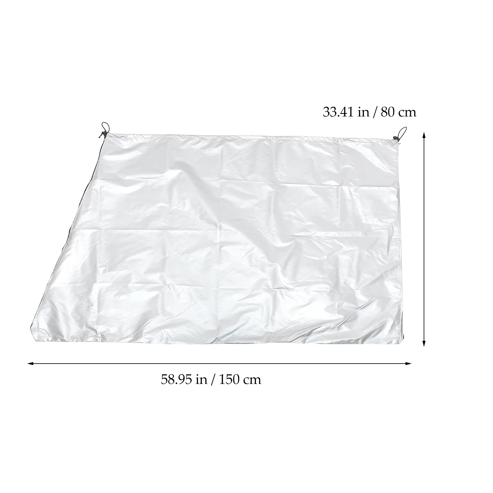 Telescope Dust Cover 210D Oxford Silver 150x85CM Waterproof Anti Rust Outdoor Protective Telescope Rain Dust Cover