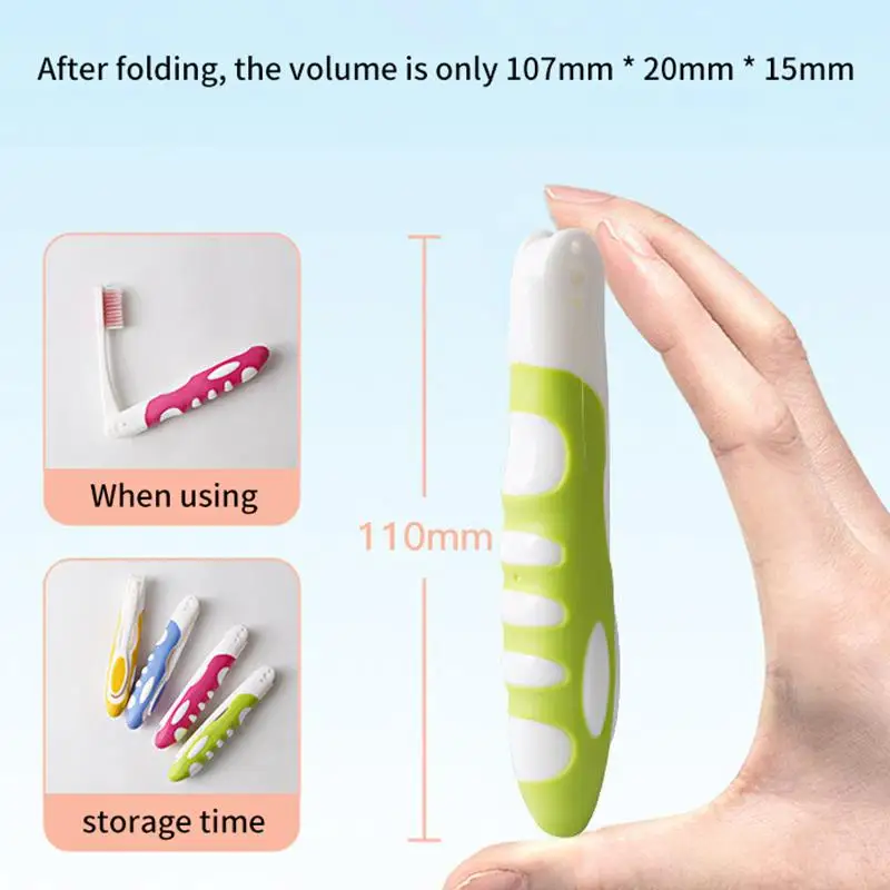 Hygiene Oral Portable Foldable Travel Camping Toothbrush Hiking Tooth Brush Tooth Cleaning Tools Folding Toothbrush For Adults