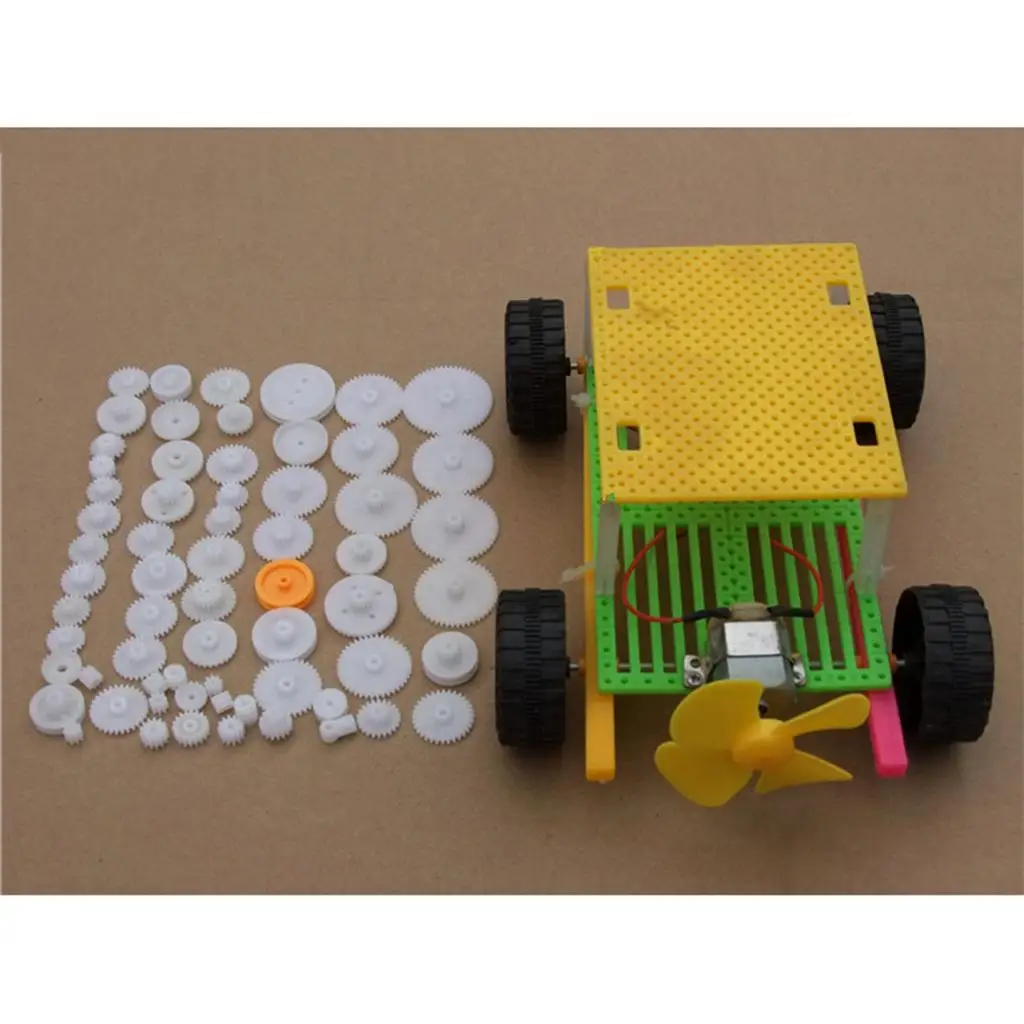 Juguetes para Niños, Engranajes de Plástico Compatibles con DIY, Ruedas Dentadas Mixtas para Modelar Proyectos de Robots y Coches