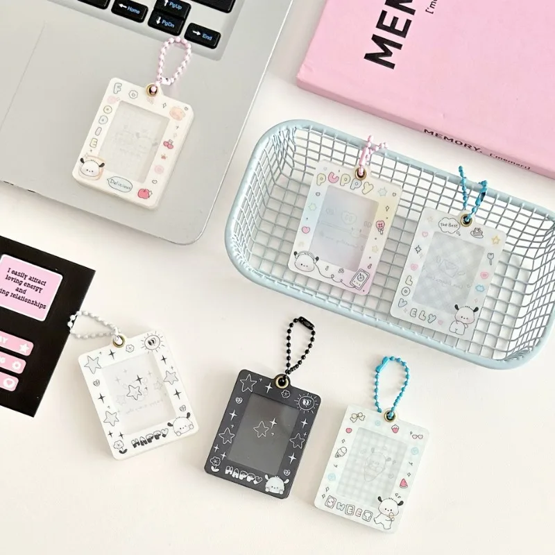 Cute Dog Practical Hot Sell One Inch Magnetic Acrylic ID Card Cover Brick Desktop Protection Card Film Card Cover