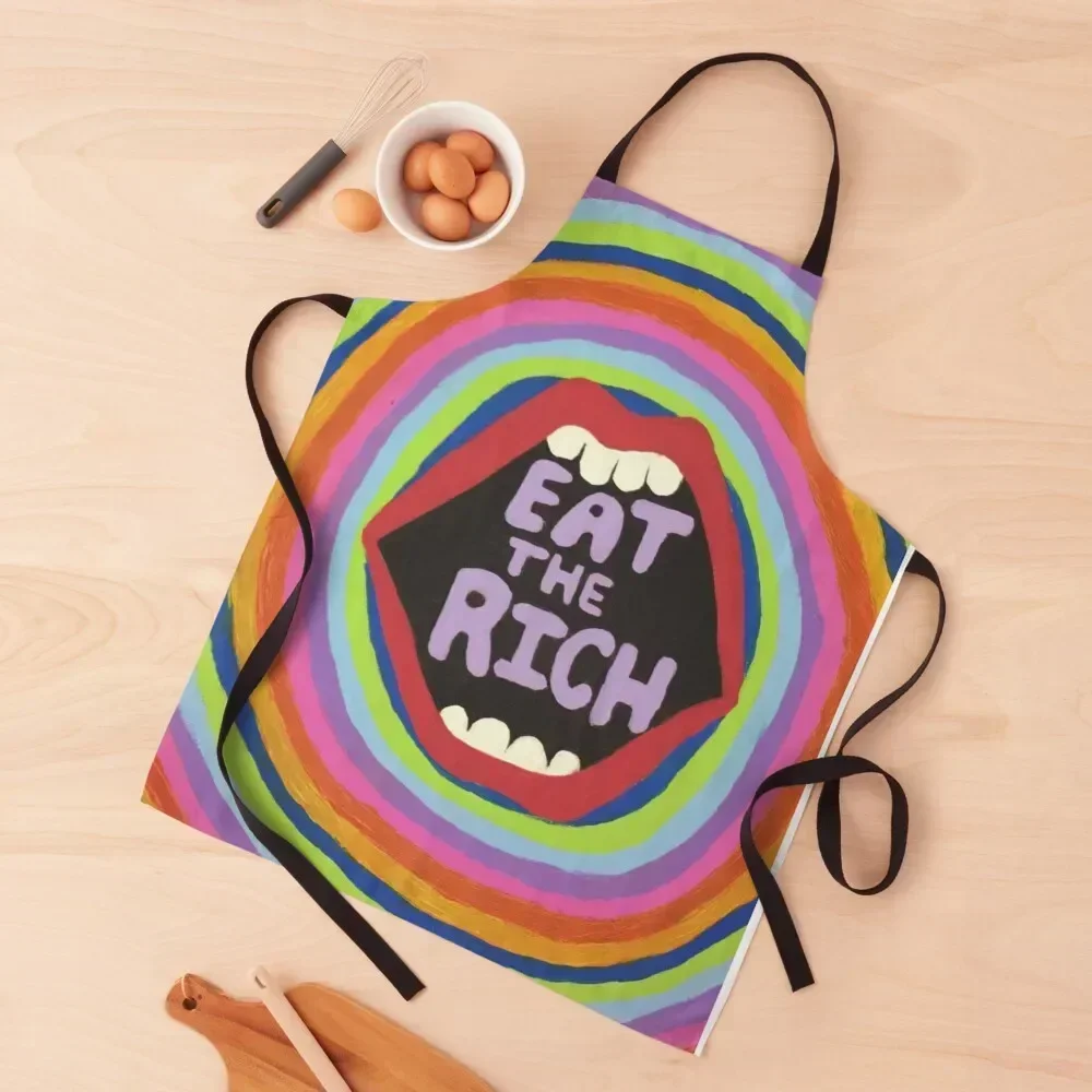 

Eat the Rich Apron beauty master Kitchen on the wall Kitchen Front Apron