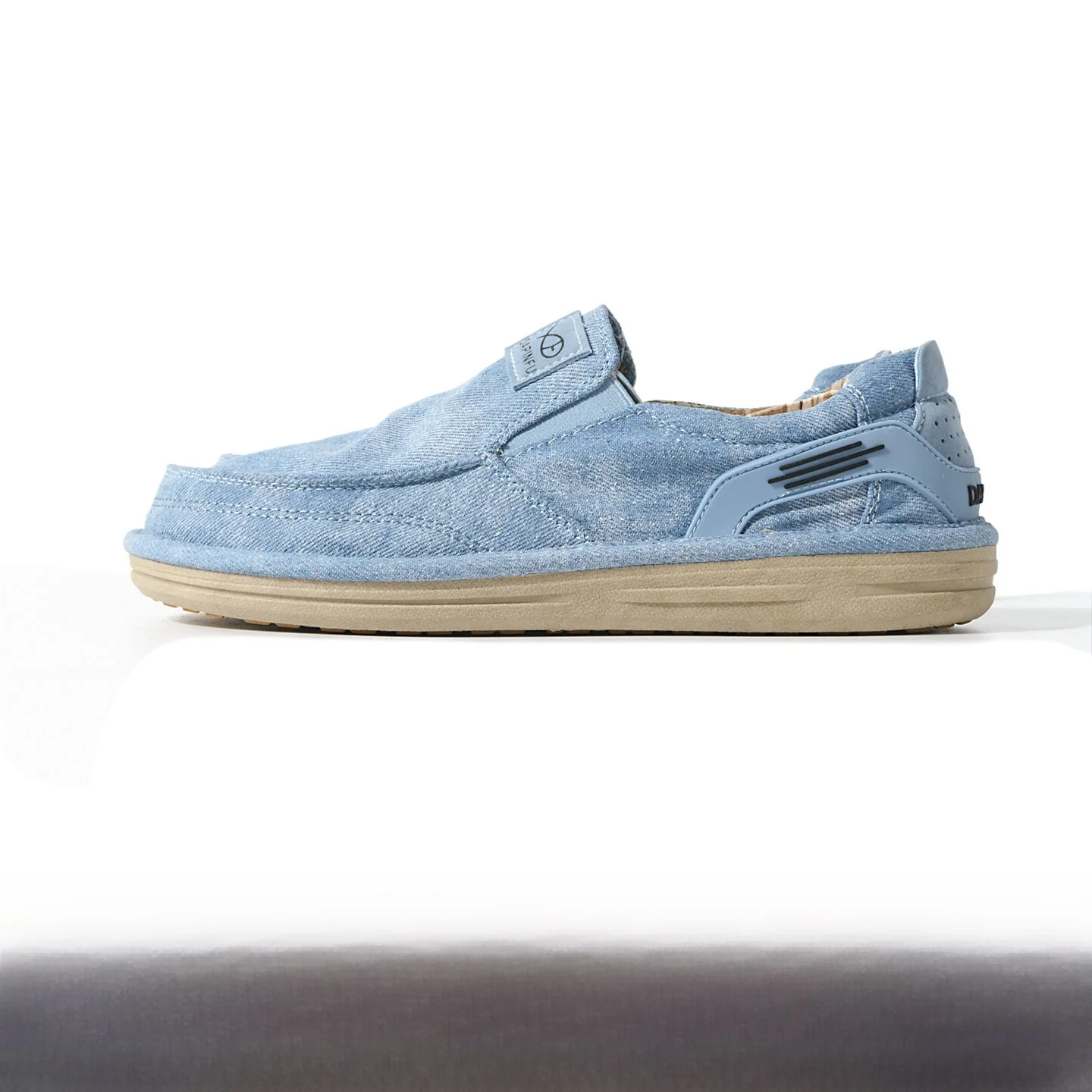 Retro American Dyed Denim Men's Outdoor Comfortable Slip-On Soft Bottom Breathable Fisherman Casual Shoes Spring Summer