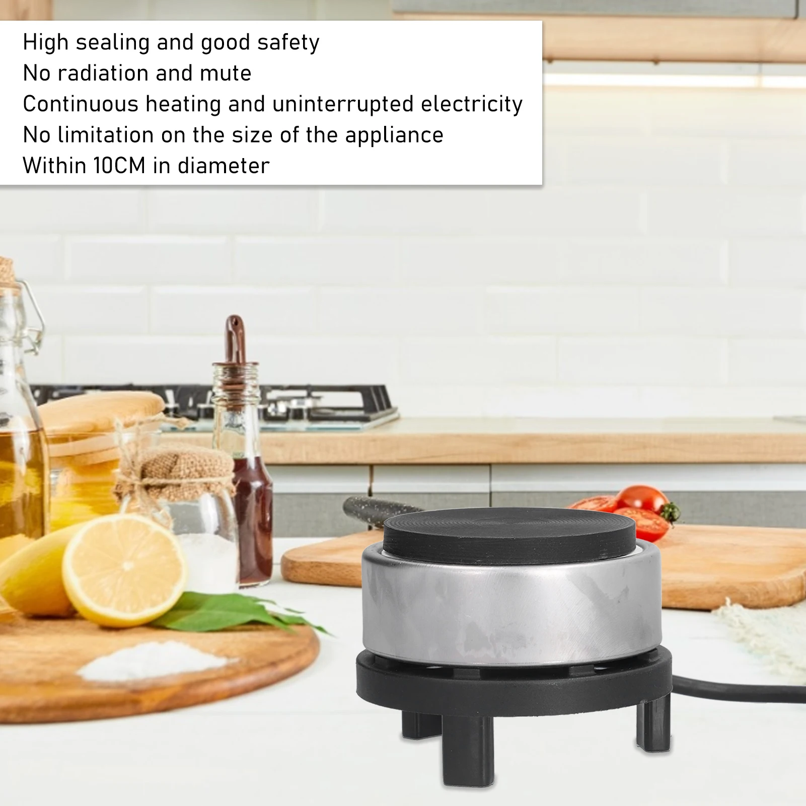 300W Mini Electric Stove Iron Hot Plate Tea Coffee Pot Warmer Heater for Home  Dormitory Coffee Heater Electric Hot Plate