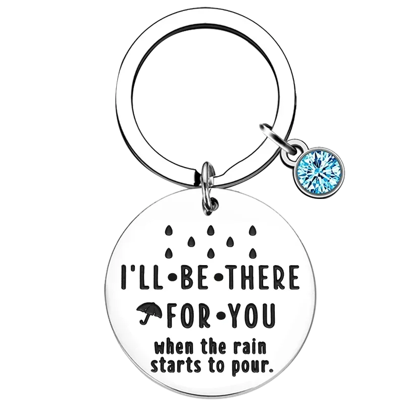 Metal Best Friend Gift Keychain Friends Key Chain Pendant I’ll Be There for You Gift