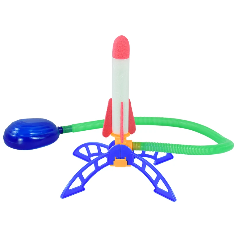 

1set Pedal Soaring Air Rocket Foot Pump Launcher Outdoor Air Pressed Stomp Flying Rocket Toys Boys Girls Play Set Kid Game