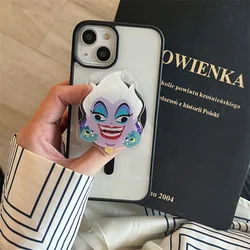 INS Disney Cartoon Ursula Maleficent For iPhone 15 14 13 12 11 Pro Max Magsafe Magnetic Attraction Camera Shockproof Back Cover