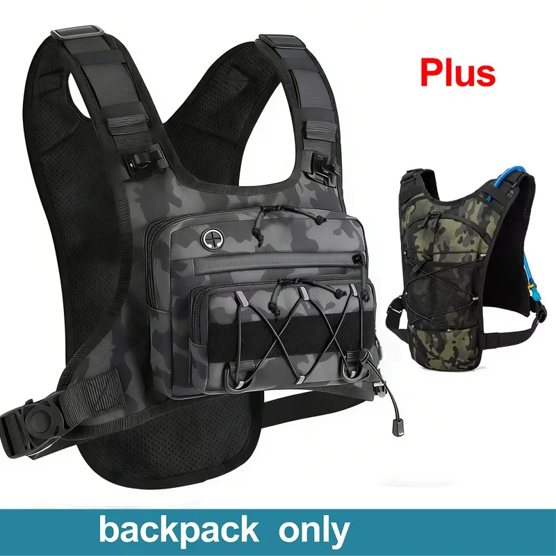 Running Chest Pack Hydratatievest voor fietsen Wandelen Fietsrace Marathontas Heren Dames Sport Tactisch zakje Campingrugzak