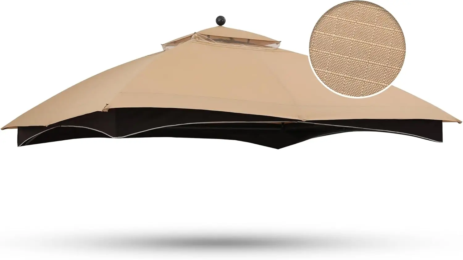 

Riplock Gazebo Replacement Canopy Top for Lowe's Allen Roth #GF-12S004B-1, Beige