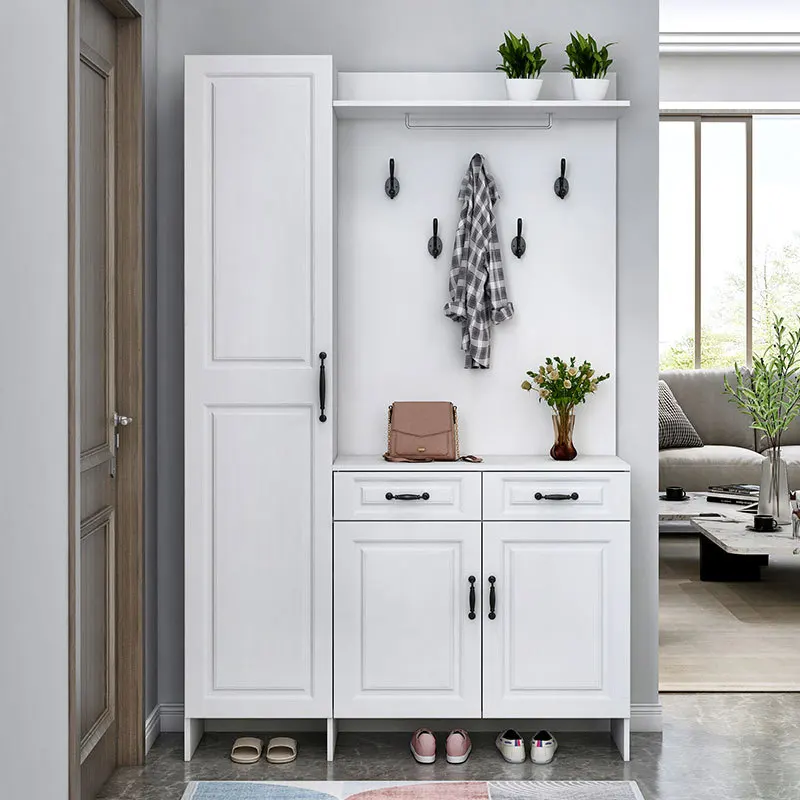 

Wardrobe dressing capacity Shoe rack door Shoe cabinet cabinet Clothes and hats locker Simple against the wall Large capacity