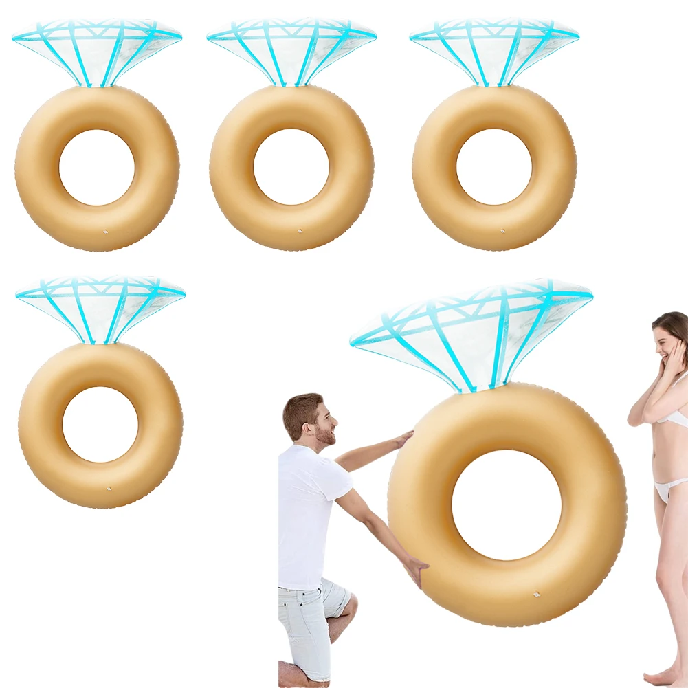 

Inflatable Diamond Ring Pool Float Inflatable Swimming Circle Summer Swim Ring Floating Water Lounger Pool Accessories