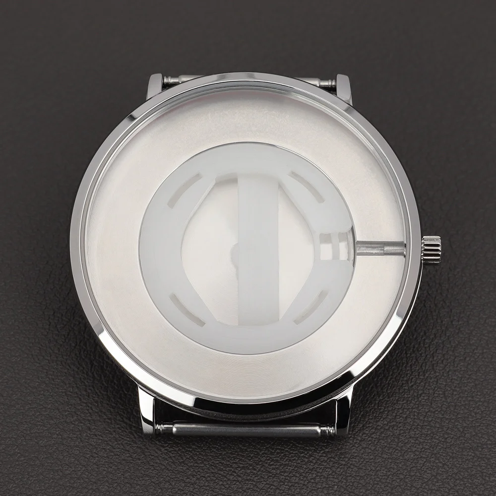 

for GL20 Case 40mm Stainless Steel Watch Cases for Miyota GL20 Quartz Movement 36.2mm Dial DIY Watch Accessories Silver Cases