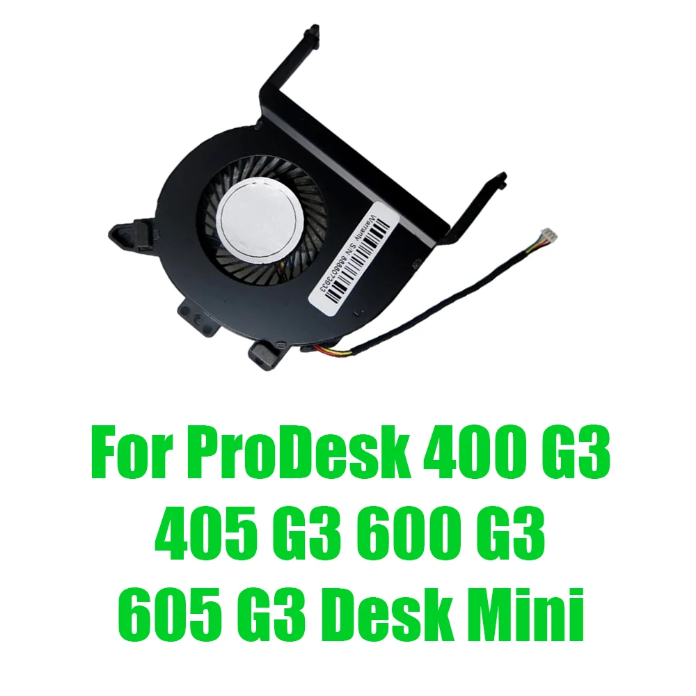 

Вентилятор для процессора мини-ПК (DC12V) для HP ProDesk 400 G3, 405 G3, 600 G3, 605 G3 DM (замена, артикулы: 810571-001, 914266-001, BUC0712HB-00)