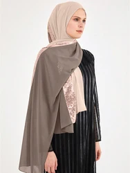 New Long Scarf Hijab Women Shawls Scarfs Ladies Head Wrap Headband Head Wrap Headband Sequin Design