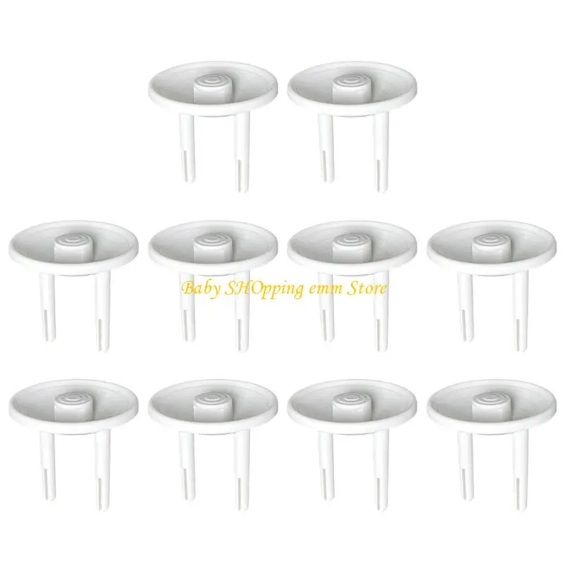 

23GD 10pcs/Set Shock -Ortance Electrical Socket Protector Европейский раунд безопасности детей 2PIN Универсальный выход для для